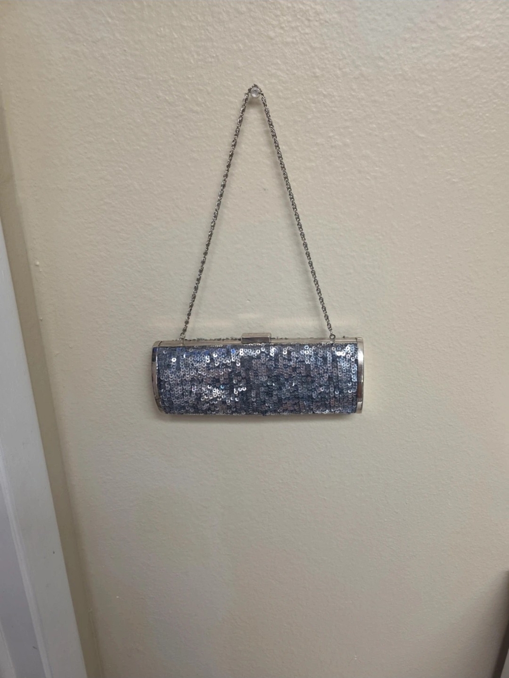 Silver Clutch Bag
